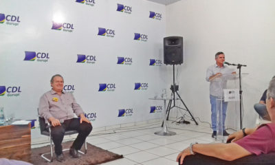 Carlesse fala de propostas e ações na rodada de conversas da ‘Semana Política’ na CDL-Gurupi...