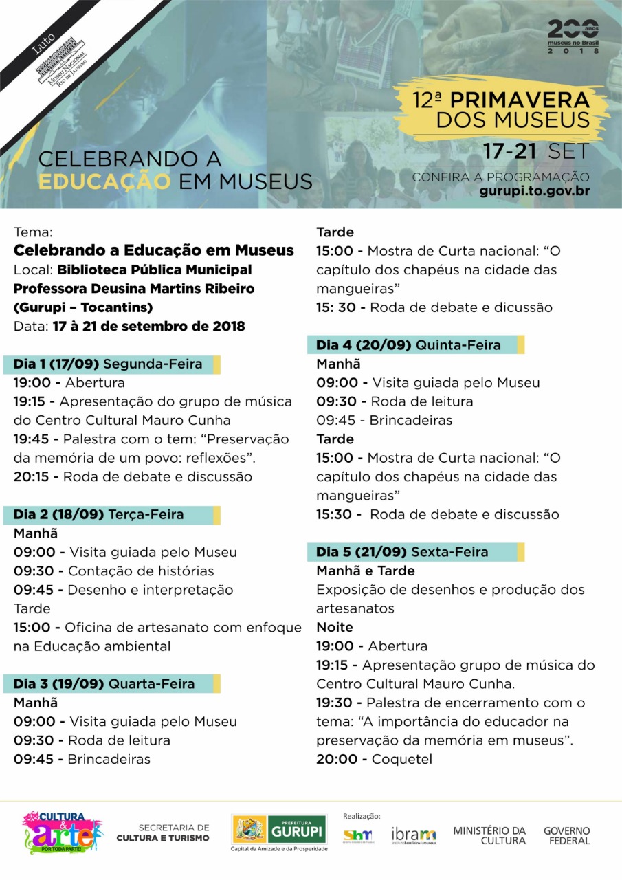 12ª Primavera dos museus celebra a Educação Museal